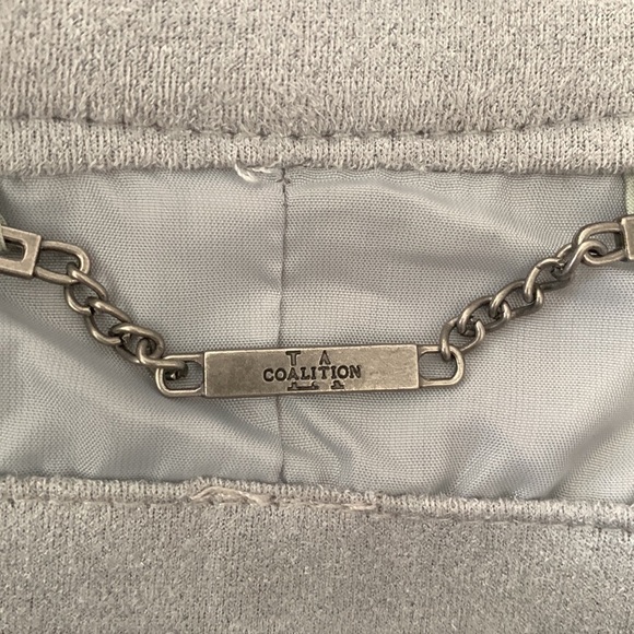 LA Coalition Faux Suede jacket New with Tags, light lavender/gray. Gorgeous! - Picture 4 of 7